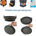 thumbnail image 4 of Silicone Air Fryer Liners Foldable Reusable  Baking Mat Baking Trays With Hand Clip, 4 of 11