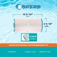 thumbnail image 3 of Hurricane Advanced Spa Filter Cartridge for PWWDFX75, C-6375, and FC-1226, White, 2 Pack, 3 of 11