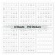 thumbnail image 5 of (6 hojas de 216 piezas/186 pegatinas + 30 pegatinas para escribir a mano) Etiquetas impermeables para tarros de especias (22*13 cm), 5 of 11
