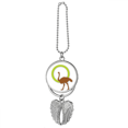 thumbnail image 1 of Autruche wacth Contour Argent Aile Voiture Pendentif Décoration, 1 of 4