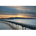 thumbnail image 2 of Majchrowicz, Alan 18x13 Black Ornate Wood Framed with Double Matting Museum Art Print Titled - Taylor Dock Boardwalk at sunset-Boulevard Park-Bellingham-Washington State, 2 of 4