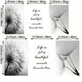 thumbnail image 4 of 3pcs, Black And White Dandelion Canvas Painting, Modern Plant Wall Art Poster And Prints, For Living Room Decoration Home Decor, No Frame, 4 of 4