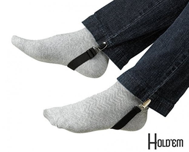 Hold'Em Boot Clips Elastic Leg Straps Pant Stirrups with Extra