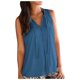 thumbnail image 1 of Blusa sin mangas con cuello en V de color sólido de verano a la moda para mujer Pompotops qwe24547, 1 of 6
