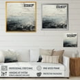 thumbnail image 4 of Designart "River In Black And White Paint" Abstract Shapes Floater Framed Canvas Prints, 4 of 5