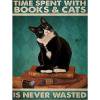 thumbnail image 1 of Cuadros Decorativos Kits de pintura de diamante 5D DIY Taladro redondo completo Pared de mosaico de gato negro (A5413) Likrtyny embutido en tela, 1 of 9
