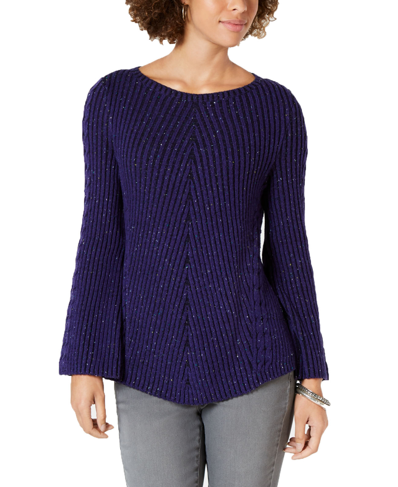 Style \u0026 Co Petite Sparkle-Knit Ribbed 