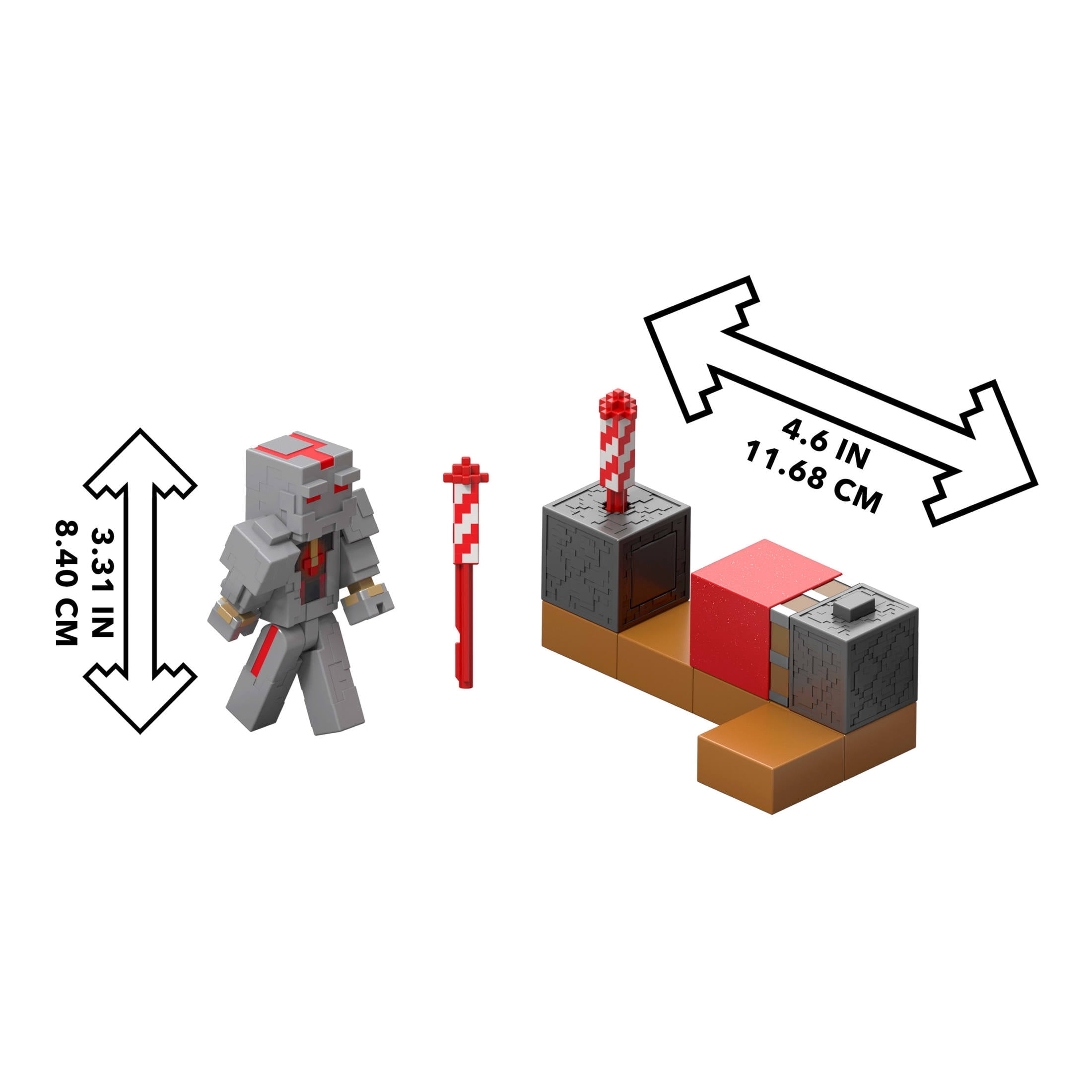 Minecraft Protector’s Firework Launcher Action Figure & Accessories Set, 3.25-inch Scale Collectible