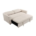 thumbnail image 5 of 78 Inch 3 in 1 Convertible Sleeper Sofa Bed, Modern Fabric Loveseat Futon Sofa Couch w/Pullout Bed, Small Love Seat Lounge Sofa w/Reclining Backrest, Furniture for Living Room, 5 of 12