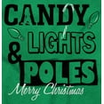 thumbnail image 2 of Funny Christmas Candy Lights Poles Women's T Shirt Ladies Tee Brisco Brands X, 2 of 5
