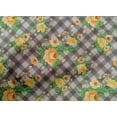 thumbnail image 4 of oneOone Cotton Poplin Fabric Leaves & Floral Check Print Fabric By Yard 42 Inches Wide, 4 of 4
