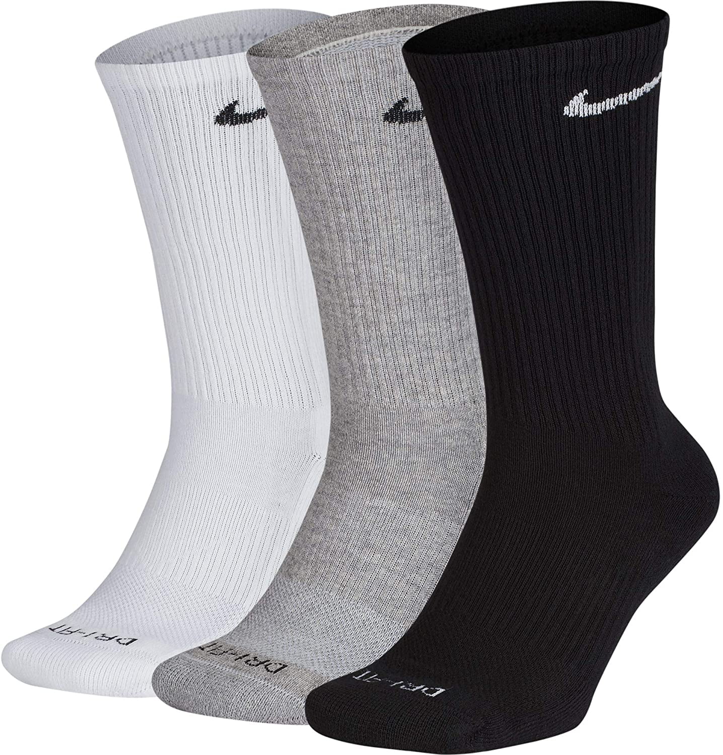 Nike Everyday Plus Cushion Crew Socks 3-Pair Pack Multicolor LG (Men's ...