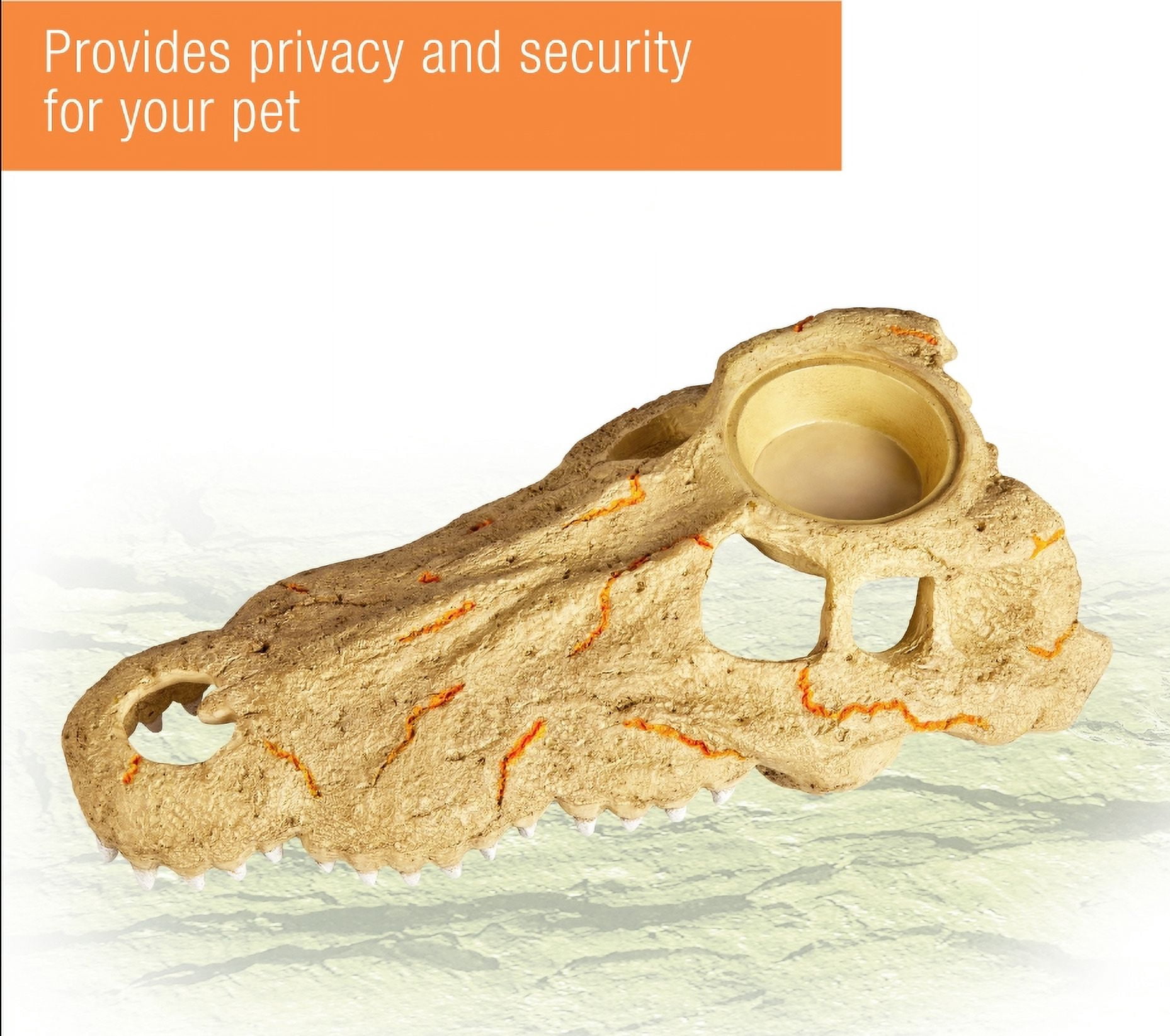 Zilla Rapid Sense Decor Crocodile Skull [Reptile Thermometers, New Reptile Supplies, Zilla, Reptile Supplies] Large - 1 count