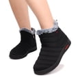 thumbnail image 6 of LANREMON Snow Boots for Women Warm Faux Fur Lined Winter Ankle Booties Outdoor Anti-Slip Winter Shoes Zipper Black Fuzzy Boot Women, 6 of 7
