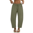 thumbnail image 3 of Casual Pants for Women Barrel Sweatpants Women Baggy Barrel Pants Wide Leg Elastic Waisted Pants Casual Gym Trousers, 3 of 6