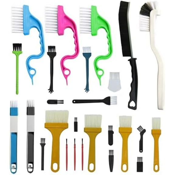 26Pcs Small Cleaning Brush,Crevice Cleaning Brushes Small Spaces,Gap Cleaning Tool Set,Window Groove Cleaning Brush,Crevice Cleaning Tool$$Vehicle Parts & Accessories