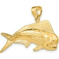 thumbnail image 5 of 14K Yellow Gold 3-D Male Dorado (Mahi-Mahi) Charm (22 X 42.5) Made In United States k8017, 5 of 5