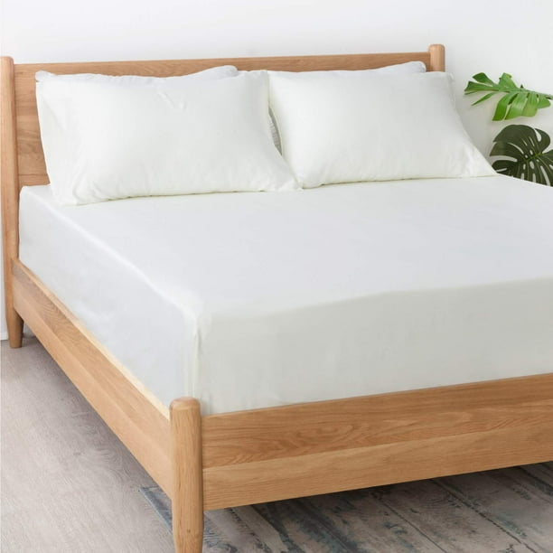 Luxury Twin Bed Sheets White Silky Hypoallergenic Satin ...