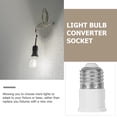 thumbnail image 4 of OUNONA 4Set Light Socket Accessories White Cylindrical Metal For Business Owners, 4 of 6
