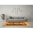 thumbnail image 3 of Ahgly Company Indoor Rectangle Abstract Orange Modern Area Rugs, 2' x 5', 3 of 4