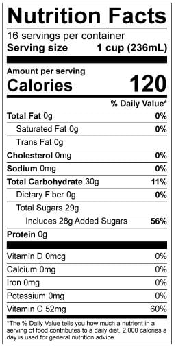 Oakhurst Fruit Punch, Gallon