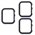 thumbnail image 1 of 3 Pack Compatible for Apple Watch Case 38mm [NO Screen Protector] Series 3 2 1, Hard PC Bumper Case Protective Cover Frame Compatible for iWatch 38mm, original black, 1 of 5