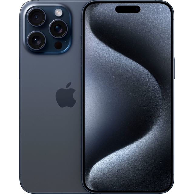 Refurbished Apple iPhone 15 Pro Max A2849 - eSIM ONLY - (Fully Unlocked) 512GB Blue Titanium (Grade B)