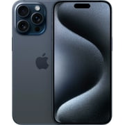 Restored Unlocked, Apple iPhone 15 Pro Max, A2849 256GB 4325 mAh Battery 8 GB RAM, Cell Phones, Blue Titanium, 1 count