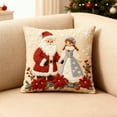 thumbnail image 6 of Virelaxpo 45x45cm Christmas Pillow Cover Soft Fabric with Hidden Zipper for Sofa Bedroom HOME Decor, 6 of 6