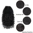 thumbnail image 3 of 14Inch Drawstring Ponytail for Black Women Short Fluffy Kinky Curly Pony Tails Synthetic Hair Pieces, 3 of 7