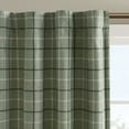 thumbnail image 3 of Gracie Mills Brianna Plaid Curtain Panel Fleece Lined 50x84 Brown GRACE-13262, 3 of 3