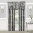 thumbnail image 2 of Achim Charlotte Rod Pocket Light Filtering Curtain Panel, Grey, 52" x 63", 2 of 7