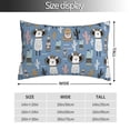 thumbnail image 2 of Kdxio Cotton Pillow Cases 20"x30" Pillowcases,Soft and Breathable Bedroom Pillow Cases-Llamas And Cactus-No Pillow Core, 2 of 5