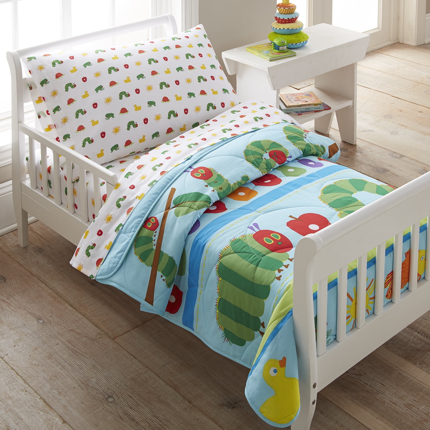 Pottery Barn Kids The Very Hungry Caterpillar Toddler Sheet Set NLA NWT 