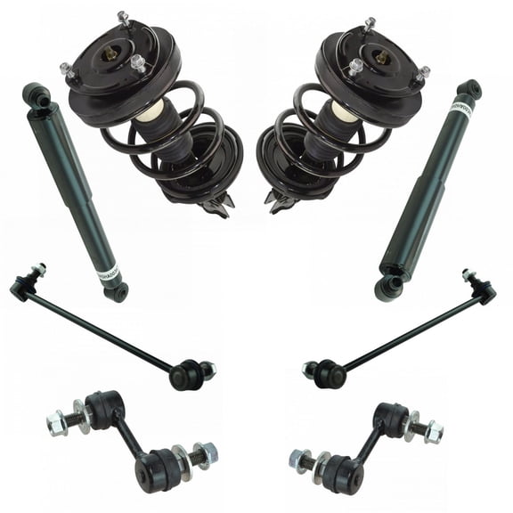 TRQ Complete Strut Assembly Shock Absorber & Sway Bar Link Set for Entourage SKA65712 Fits select: 2006-2012 KIA SEDONA, 2007-2008 HYUNDAI ENTOURAGE