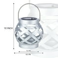 thumbnail image 2 of Outdoor Lanterns, Solar Wind Lanterns,Galvanized Wind Lanterns，Solar Woven Lantern,Stylish Outdoor Decor with Ambient Lighting for Patio, Garden & Yard 1PC, 2 of 9