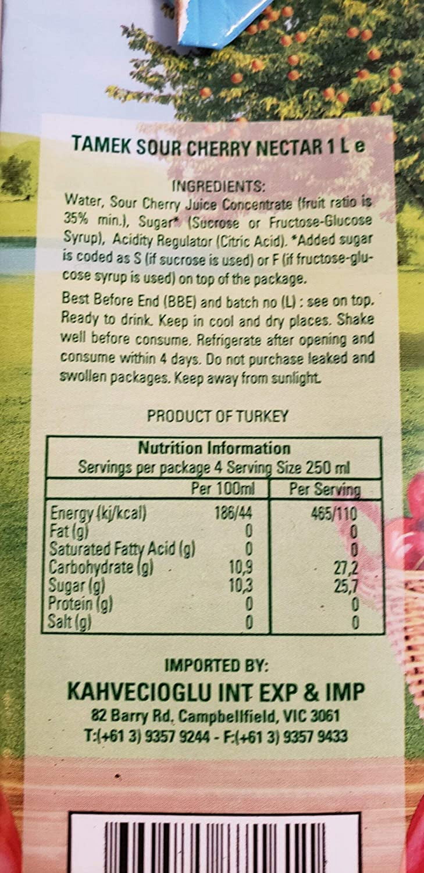Tamek nectar de cerise 1 litre