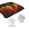 thumbnail image 6 of Halloween Throw Pillow Covers, Halloween Vintage Bat Square Pillow Cases with Invisible Zipper for Halloween Decorations, Farmhouse Halloween Decor 16x16, 6 of 7