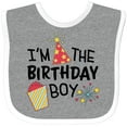 thumbnail image 3 of Inktastic I'm the Birthday Boy Boys Baby Bib, 3 of 4