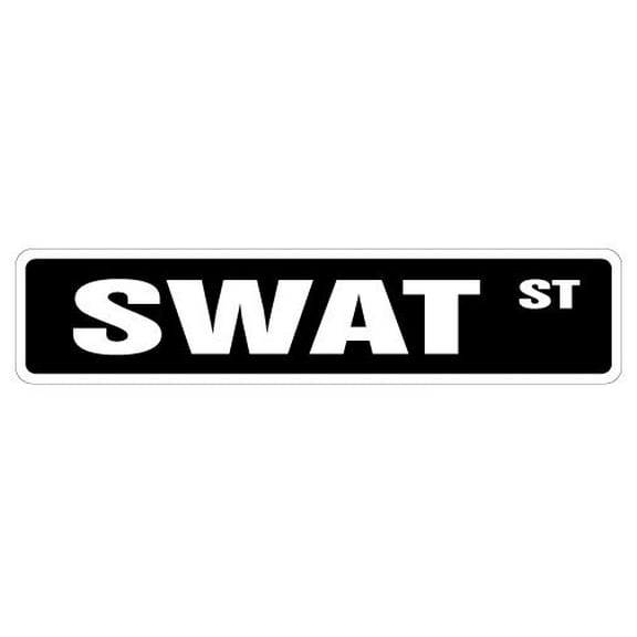 SignMission SS-624-SWAT 24 in. Swat Street Sign - New Team Signs Police Officer