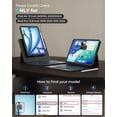 thumbnail image 2 of Funda de teclado avakot Clear Magnetic para iPad Air 13 y Pro 12.9, 2 of 9
