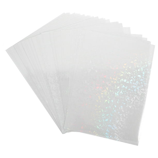 KAKOWELY 30 piezas de película holográfica, papel laminado en frío, adhesivo autoadhesivo