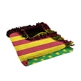 thumbnail image 5 of Rasta Flag Woven Tapestry Cotton Blend Fringed Throw Blanket, 50"x60", 5 of 6