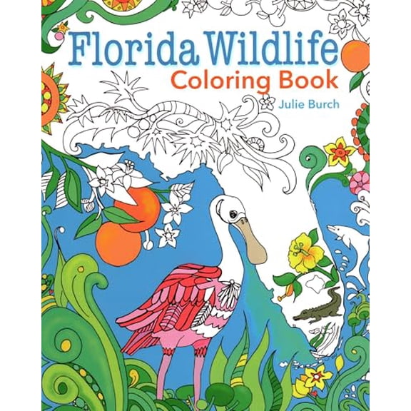 Pre-Owned Florida Wildlife Coloring Book, (Paperback)
