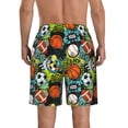 thumbnail image 3 of Kdxio Balls Pattern Mens Casual Shorts - Drawstring Summer Beach Sports Shorts for Men, 3 of 9
