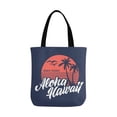 thumbnail image 2 of ASHLEIGH Summer Aloha Hawaii Reusable Grocery Bags Shopping Bag Canvas Tote Bag Shoulder Bag, 2 of 3