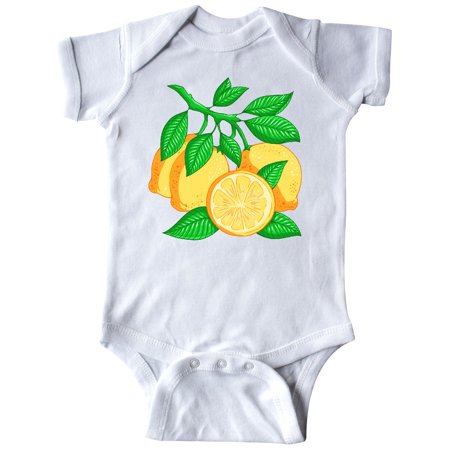 

Inktastic I Love Lemons with Lemon Tree Branch Illustration Gift Baby Boy or Baby Girl Bodysuit