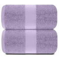thumbnail image 4 of White Classic Luxury Bath Sheet Towels Extra Large | Highly Absorbent Hotel spa Collection Bathroom Towel | 35x70 Inch | 2 Pack (Lavender), 4 of 8