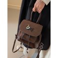 thumbnail image 4 of Bolso de hombro retro esmerilado para mujer otoño/invierno 2024 nueva mochila mini bolso de viaje, 4 of 5