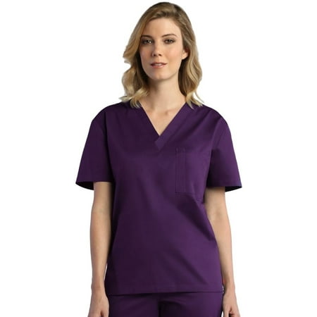 

red panda unisex v-neck solid scrub top